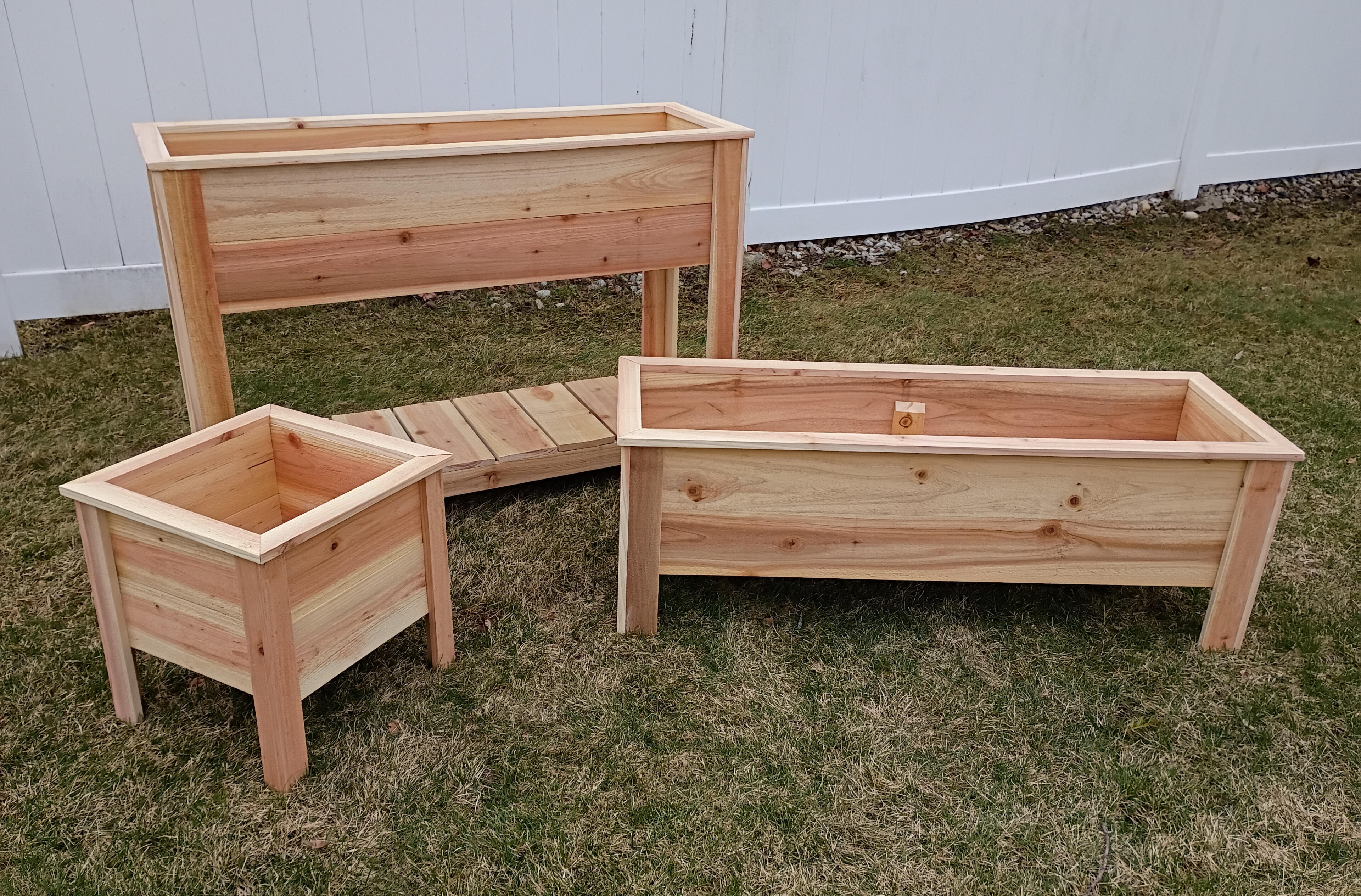 16" x 16" x 16" cedar planter